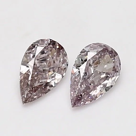 0.34 Carat Pear Fancy Pink SI2 Natural Diamond 1 0.34 Carat Pear Fancy Pink SI2 Natural Diamond