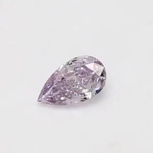 0.25 Carat Pear Fancy Pink Purple SI2 Natural Diamond