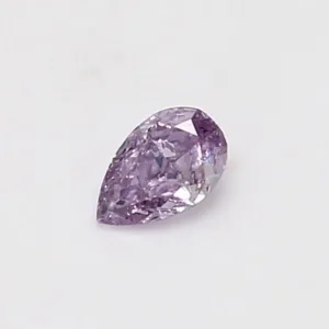 0.25 Carat Pear Fancy Pink Purple SI2 Natural Diamond