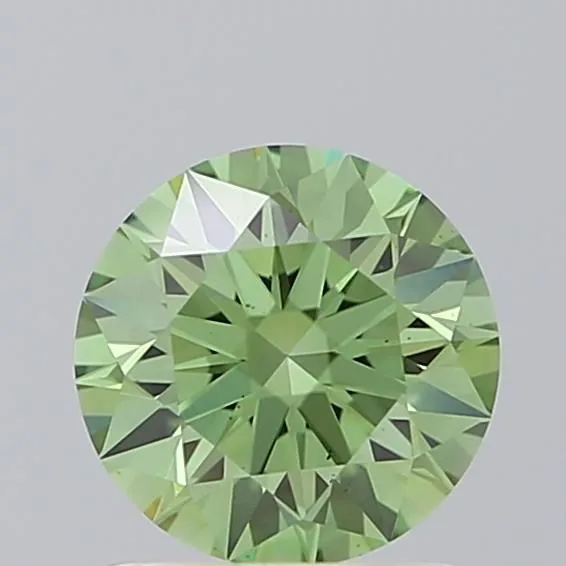1.03 Carat Round Fancy Vivid Green VS2 Lab Diamond 1 1.03 Carat Round Fancy Vivid Green VS2 Lab Diamond