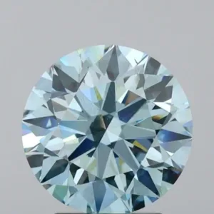 3.06 Carat Round Fancy Intense Blue VS2 Lab Diamond