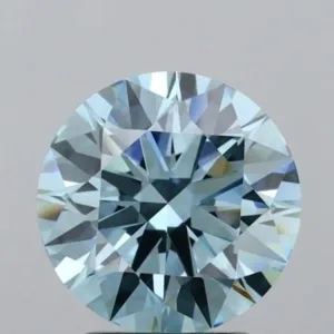 2.8 Carat Round Fancy Intense Blue VS1 Lab Diamond
