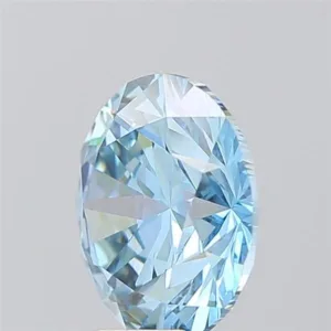 3.7 Carat Round Fancy Intense Blue VVS2 Lab Diamond