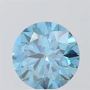 3.01 Carat Round Fancy Vivid Blue VS1 Lab Diamond