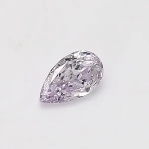 0.24 Carat Pear Fancy Light Purple I1 Natural Diamond
