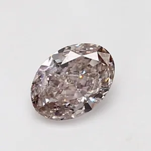 0.72 Carat Oval Fancy Brown Pink SI2 Natural Diamond