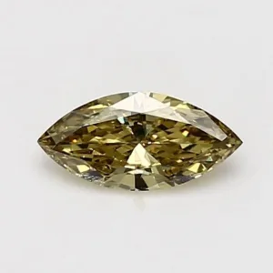 0.43 Carat Marquise Fancy Deep Yellow VS2 Natural Diamond