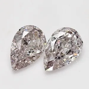 0.52 Carat Pear Fancy Light Brown Pink VS2 Natural Diamond