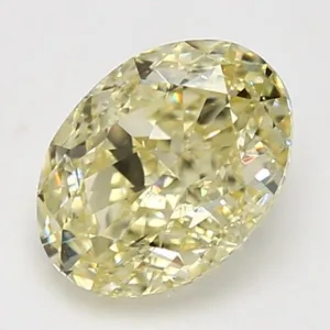 2.78 Carat Oval Fancy Yellow VVS1 Natural Diamond
