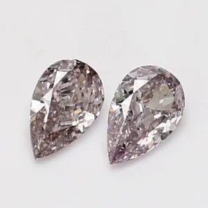 0.33 Carat Pear Fancy Brown Pink SI2 Natural Diamond