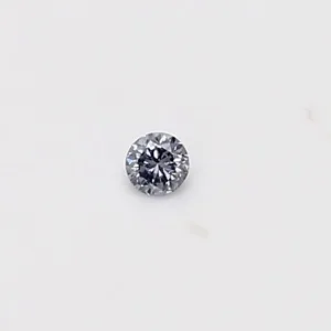 0.04 Carat Round Fancy Light Gray Natural Diamond