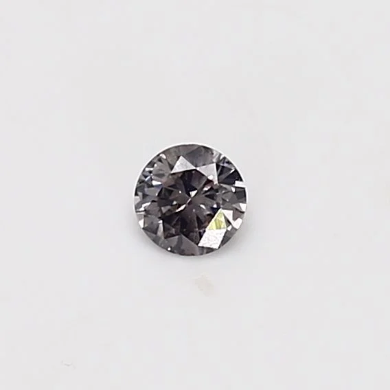 0.11 Carat Round Fancy Gray Natural Diamond 1 0.11 Carat Round Fancy Gray Natural Diamond