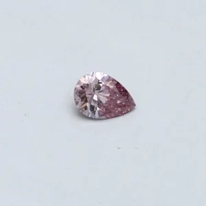 0.12 Carat Pear Fancy Intense Purple Pink SI2 Natural Diamond