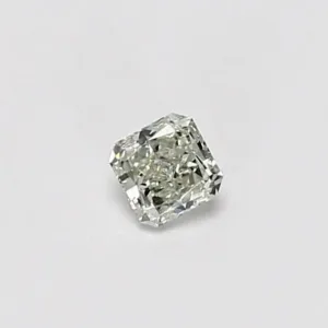 0.19 Carat Radiant Fancy Light Yellow Green SI1 Natural Diamond