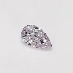 0.23 Carat Pear Very Light Pink SI2 Natural Diamond