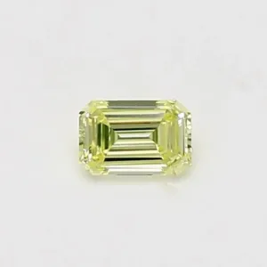 0.24 Carat Emerald Fancy Yellow SI2 Natural Diamond