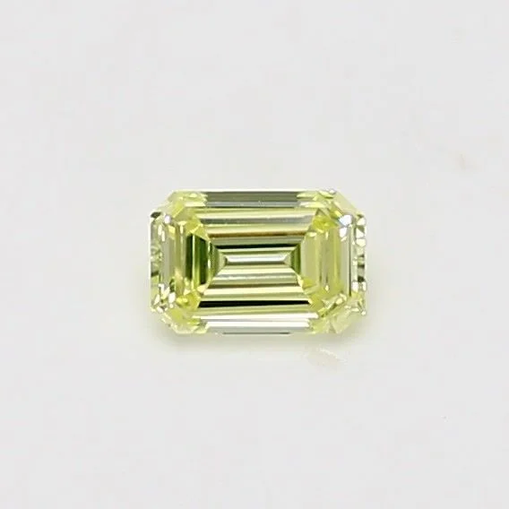 0.24 Carat Emerald Fancy Yellow SI2 Natural Diamond 1 0.24 Carat Emerald Fancy Yellow SI2 Natural Diamond