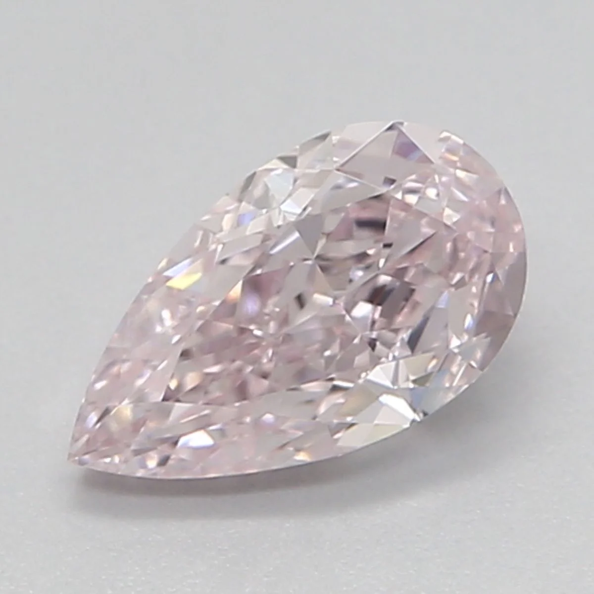 0.4 Carat Pear Fancy Light Pink VVS2 Natural Diamond 1 0.4 Carat Pear Fancy Light Pink VVS2 Natural Diamond