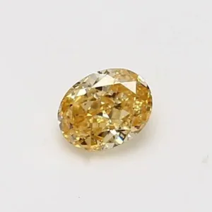 0.41 Carat Oval Yellow SI2 Natural Diamond