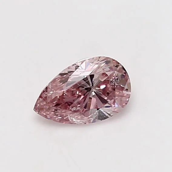 0.49 Carat Pear Fancy Intense Pink I1 Natural Diamond 1 0.49 Carat Pear Fancy Intense Pink I1 Natural Diamond
