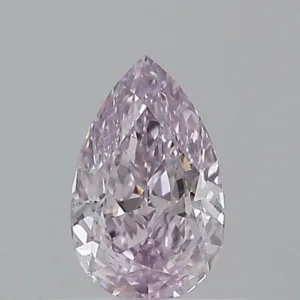 0.5 Carat Pear Fancy Pink Purple VS2 Natural Diamond