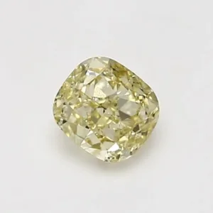 0.7 Carat Cushion Brilliant Fancy Light Yellow VS1 Natural Diamond