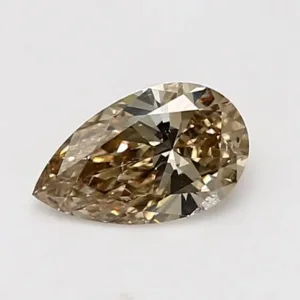 0.7 Carat Pear Fancy Brown SI1 Natural Diamond