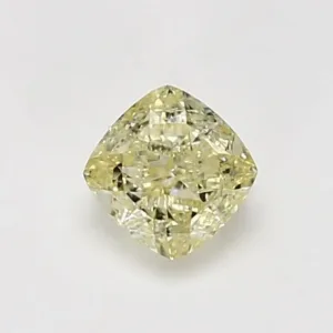 0.8 Carat Cushion Brilliant Fancy Light Yellow VS1 Natural Diamond