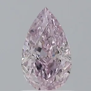 0.8 Carat Pear Fancy Pink Purple VVS2 Natural Diamond