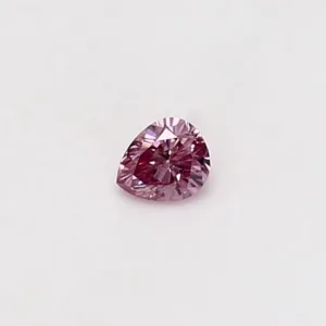 0.09 Carat Pear Fancy Vivid Pink VS2 Natural Diamond
