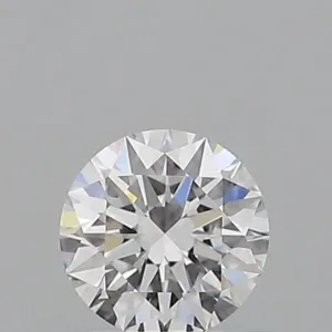 0.52 Carat Round D VVS2 Natural Diamond