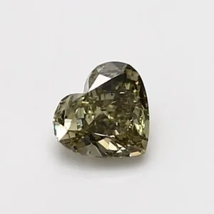 0.6 Carat Heart Fancy Yellow VS1 Natural Diamond