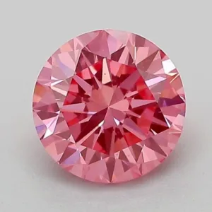 1.11 Carat Round Fancy Vivid Pink VS1 Lab Diamond