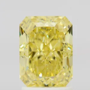 2.16 Carat Radiant Fancy Intense Yellow VVS2 Natural Diamond