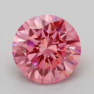 1.12 Carat Round Fancy Vivid Pink VVS2 Lab Diamond