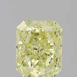 1.01 Carat Radiant Fancy Yellow SI2 Natural Diamond