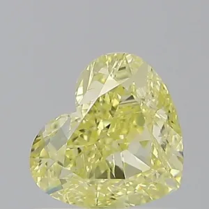 1.02 Carat Heart Fancy Yellow SI2 Natural Diamond