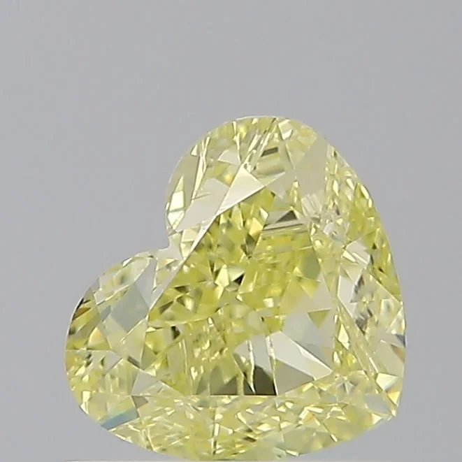 1.02 Carat Heart Fancy Yellow SI2 Natural Diamond 1 1.02 Carat Heart Fancy Yellow SI2 Natural Diamond