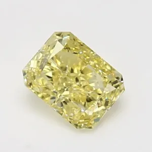 1.02 Carat Radiant Fancy Intense Yellow VS2 Natural Diamond