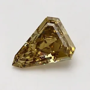 1.03 Carat Shield Fancy Deep Yellow VS2 Natural Diamond