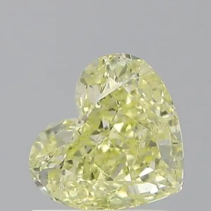 1.04 Carat Heart Fancy Yellow SI2 Natural Diamond