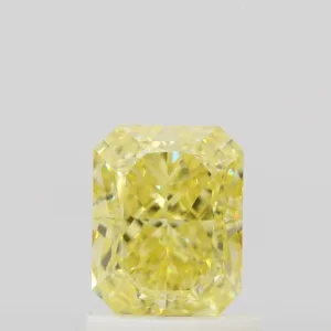 1.12 Carat Radiant Fancy Intense Yellow VS2 Natural Diamond