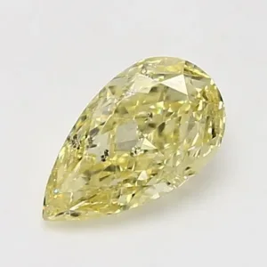 1.16 Carat Pear Fancy Yellow I1 Natural Diamond