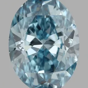 1.2 Carat Oval Fancy Vivid Blue VS1 Natural Diamond