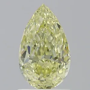 1.21 Carat Pear Fancy Yellow IF Natural Diamond