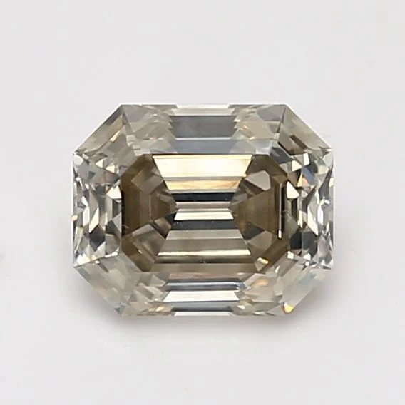 1.32 Carat Emerald Fancy Light Brown SI2 Natural Diamond 1 1.32 Carat Emerald Fancy Light Brown SI2 Natural Diamond