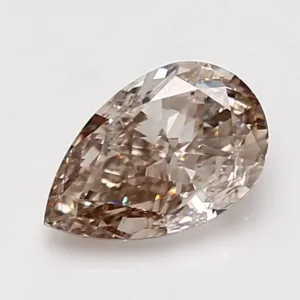 1.5 Carat Pear Fancy Brown SI1 Natural Diamond