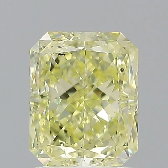 1.5 Carat Radiant Fancy Yellow SI2 Natural Diamond 1 1.5 Carat Radiant Fancy Yellow SI2 Natural Diamond