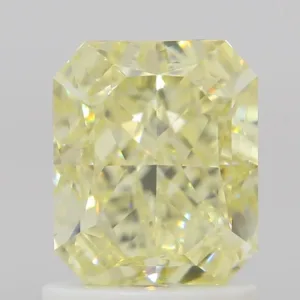 1.5 Carat Radiant Fancy Yellow VS2 Natural Diamond