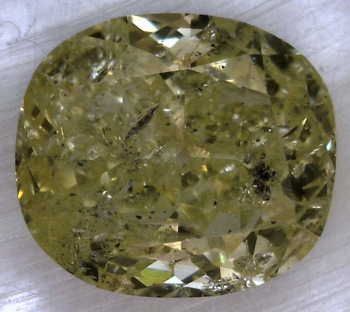 1.51 Carat Cushion Modified Fancy Light Yellow Natural Diamond 1 1.51 Carat Cushion Modified Fancy Light Yellow Natural Diamond